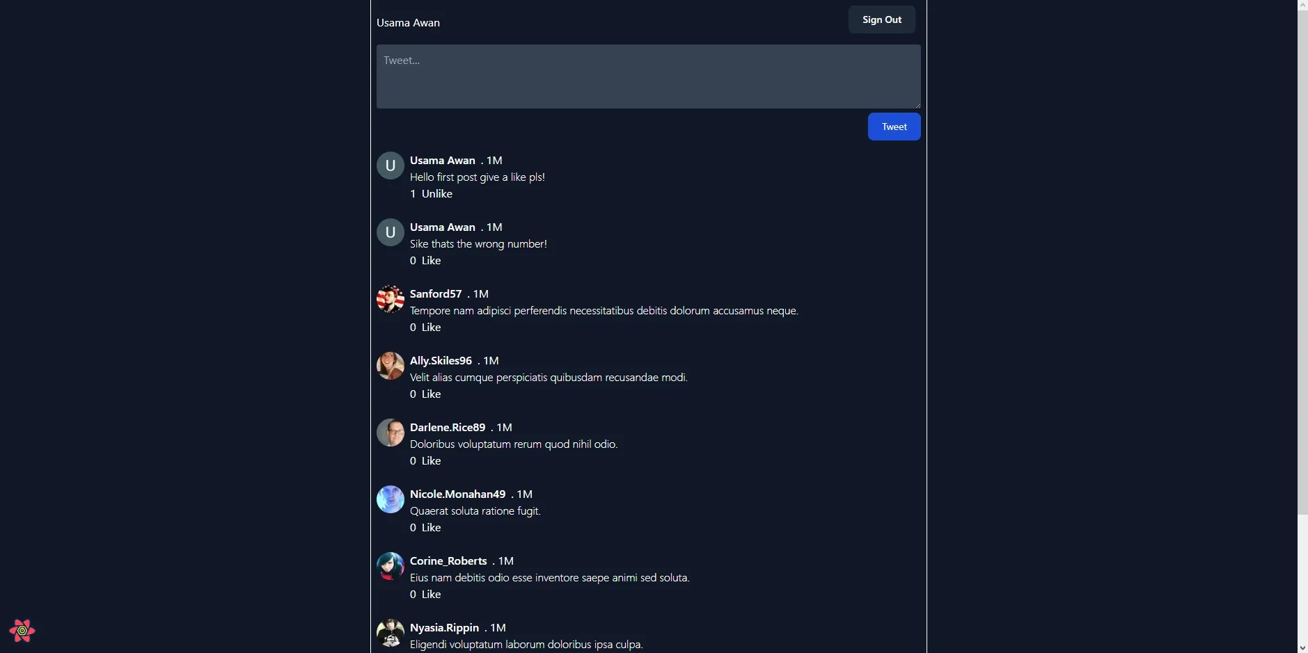 Twitter Clone